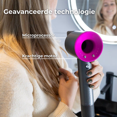 NOVIFY® Krachtige Fohn - Fohnborstel - Haardroger met 5 opzetstukken - Fohn met Diffuser - Ionentechnologie - 1600W - 2025