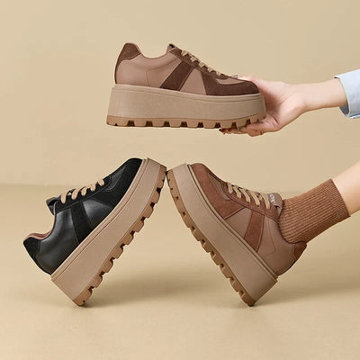 LIVIA - Hoge Lederen Sneakers
